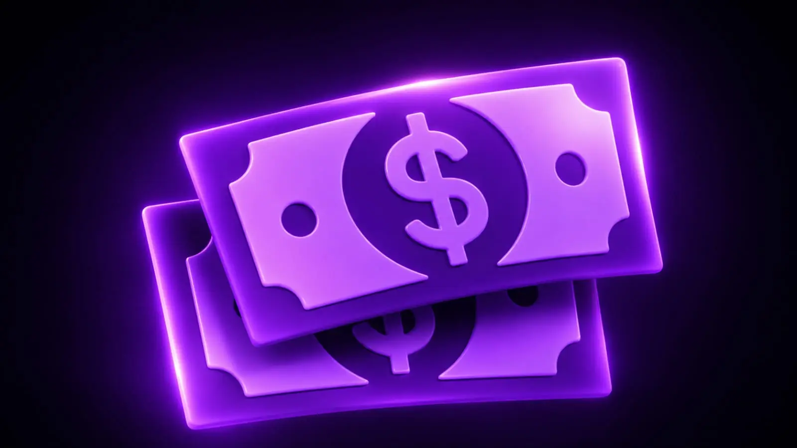 glowing purple dollar bills representing Indian creator brand deal rates and sponsorship income 2026