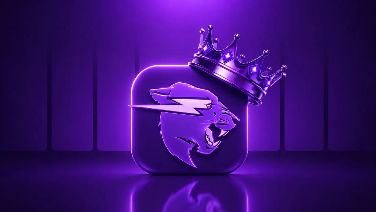 glowing purple lion with crown representing the next MrBeast India YouTube creator ambition 2026